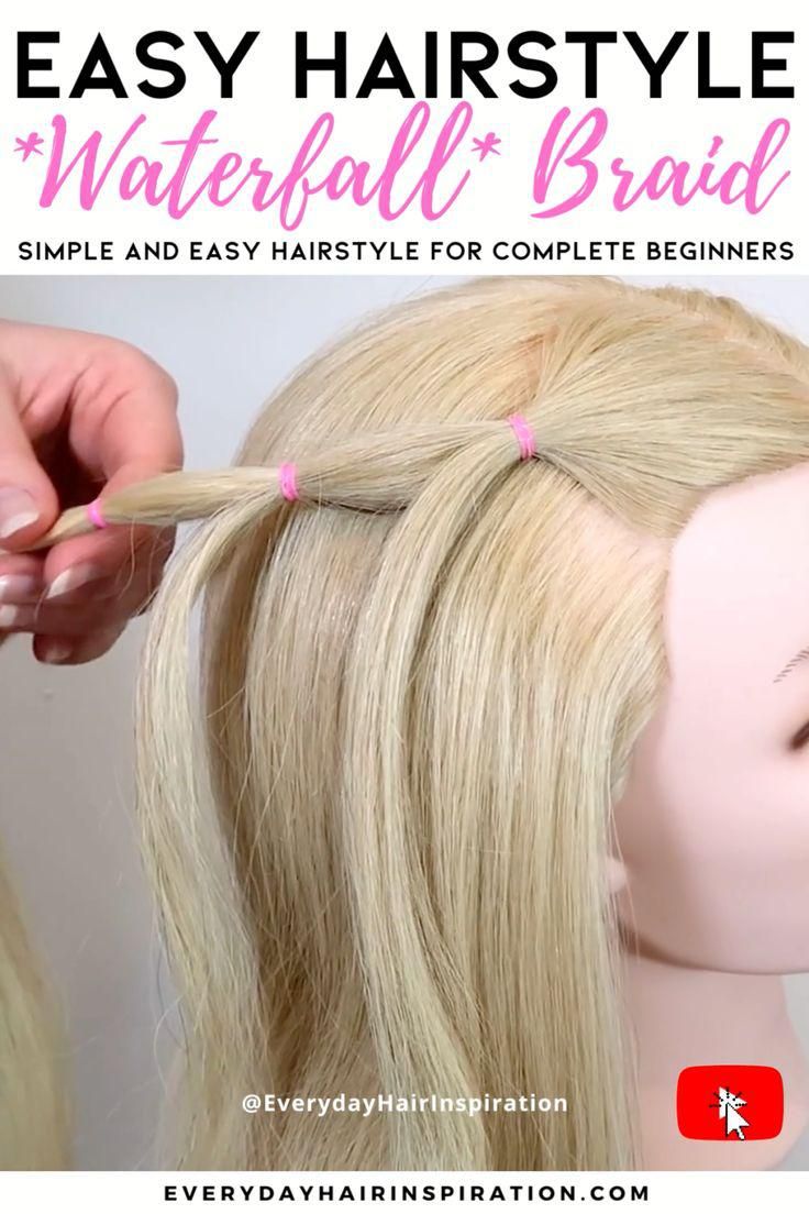 How To Waterfall Braid For Beginners