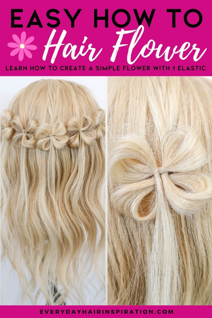 How To Make A Flower Out Of Hair For Beginners!