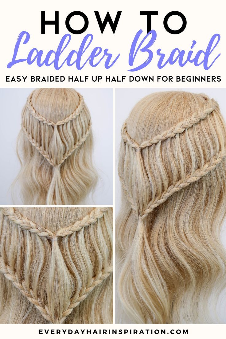 Braided Half Up Half Down Hairstyle For Beginners